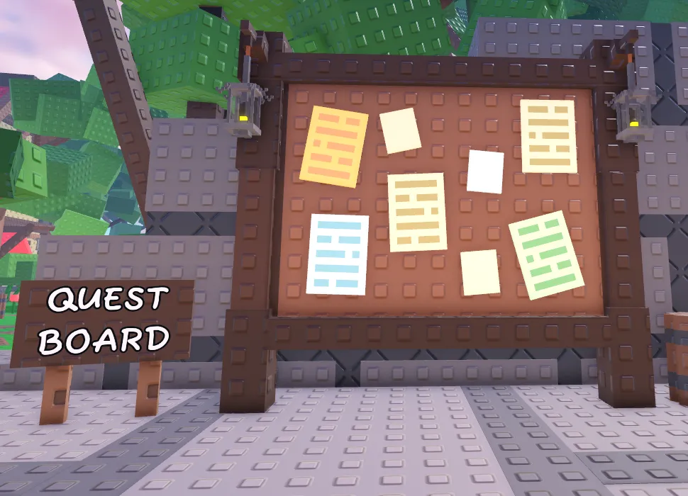 Quest Board NPC in Garden Horizons